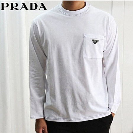 프*다 PRADA 스티치 포켓 티셔츠