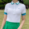 G/FORE 지포어 투톤 컬러 피케 폴로티