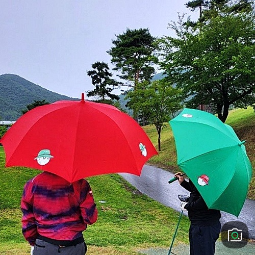 말* MALBON GOLF 캐릭터 자동 장우산