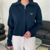 프*다 카라 니트집업