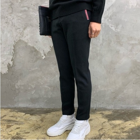 프*다 PRADA 헤링본 이중지 슬렉스