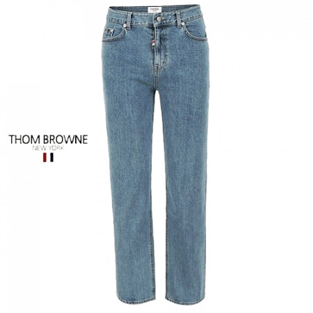 톰브*운 THOM BROWNE 스몰 패치 진청 레귤러 진