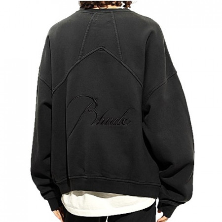 RHUDE 쿼터로고 스웻셔츠