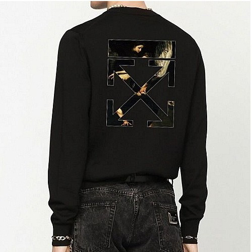 OFF-WHITE 마리조아 밍크 양기모 맨투맨 티셔츠