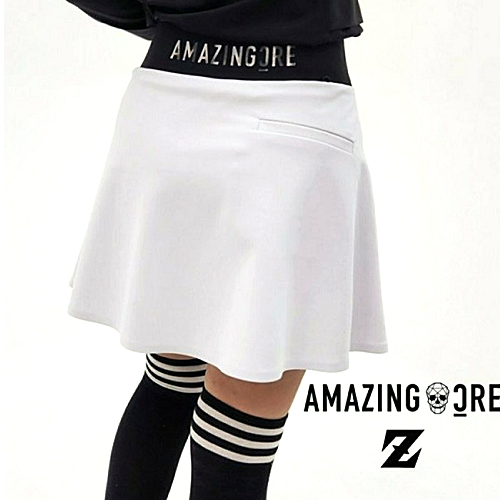 AMAZING CRE 테크저지 플레어 스커트