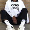 스투시x꼼데가르송 CDG 맨투맨