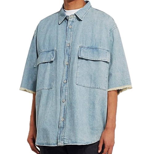 피어오*갓 fear of god 포켓데님 오버 반팔 셔츠