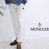 몽클*어 감마블루 코튼 스판 면팬츠
