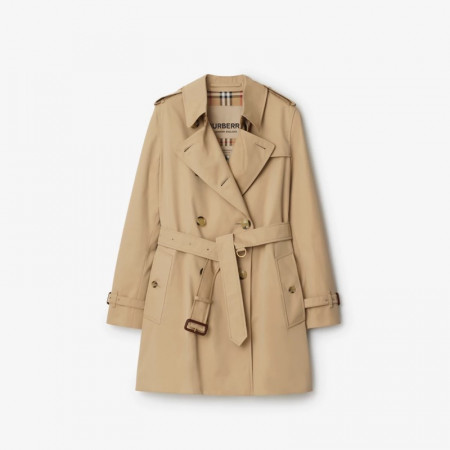 BURBERRY 쇼트 켄징턴 헤리티지 트렌치코트