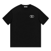 VALENTINO 플레티드 로고드 티셔츠