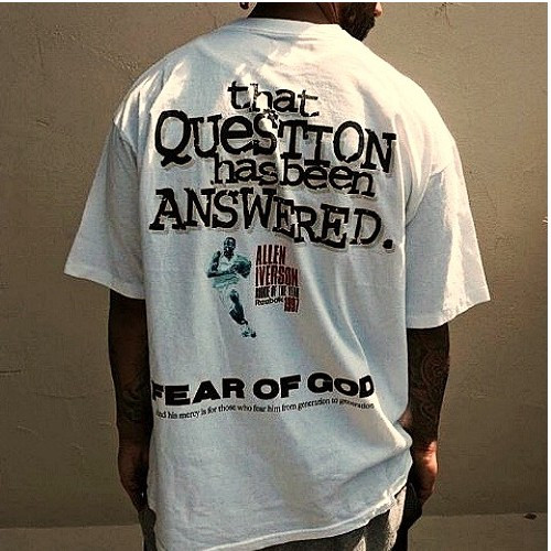 피어오*갓 FEAR OF GOD 앤써드로고 티셔츠