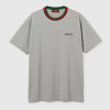 GUCCI 라인드 웹로고 티셔츠