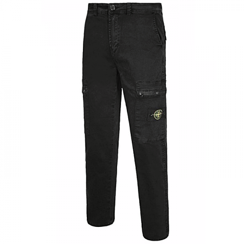 STONE ISLAND 가먼트다잉 포켓지퍼 카고팬츠