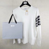 톰브*운 THOM BROWNE 캐시미어 사선니트