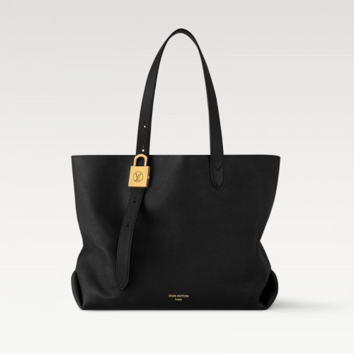 LOUIS VUITTON 로우 키 카바스 MM - 블랙