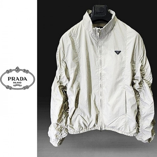 프라다 PRADA 셔링 바람막이 점퍼