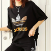 ADIDAS 레오불꽃 오버 티셔츠