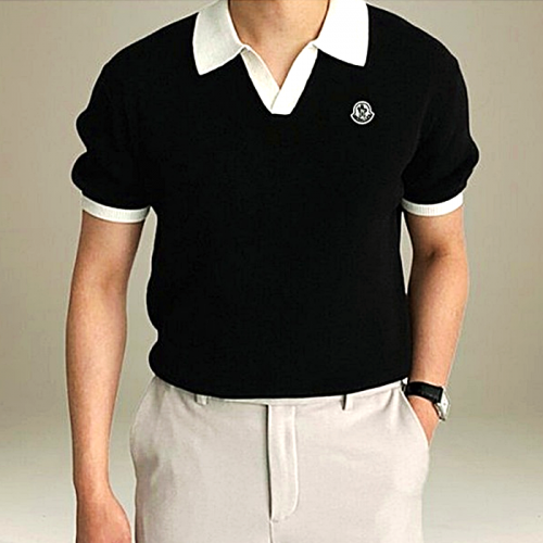 몽클*어 MONCLER 배색 와펜 반팔