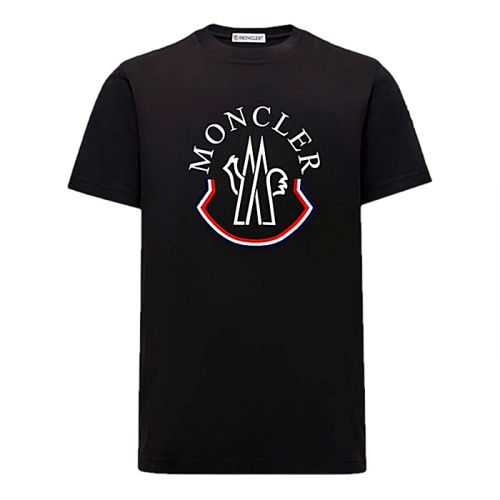 MONCLER 언더 삼색로고 반팔 티셔츠