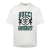 GUCCI 그린 깃발 로고 티셔츠