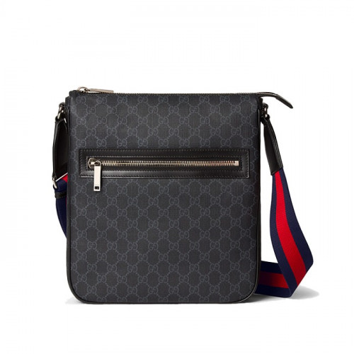 GUCCI GG 블랙 미디엄 메신저백