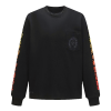 Chrome hearts 넥 스크롤 로고 와플 써멀 티셔츠