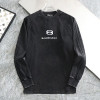 발렌시아가 BALENCIAGA 워싱 자수로고 라운드
