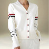 THOM BROWNE 더블 완장 브이 가디건
