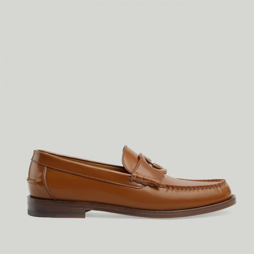 구찌 인터로킹 G 로퍼 브라운