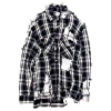 Maison Margiela 브로큰 레이어 체크셔츠