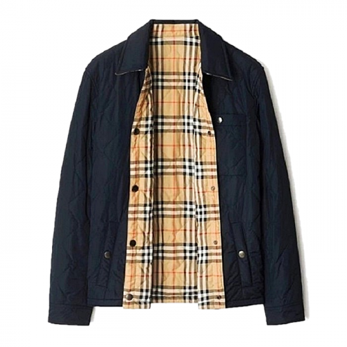 BURBERRY 리버시블 퀼팅 나일론 오버셔츠