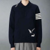 THOM BROWNE 페더 인타르시아 4바 카라니트 - woman