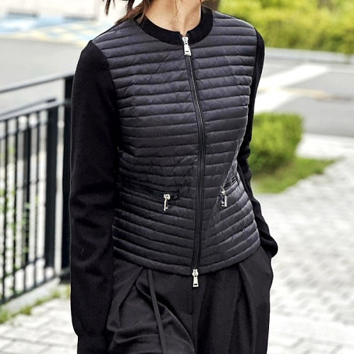 몽클레어 Moncler 트리콧 다운 믹스 자켓