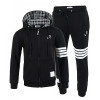 톰브라운 THOM BROWNE 기모후드 집업 셋업 SET