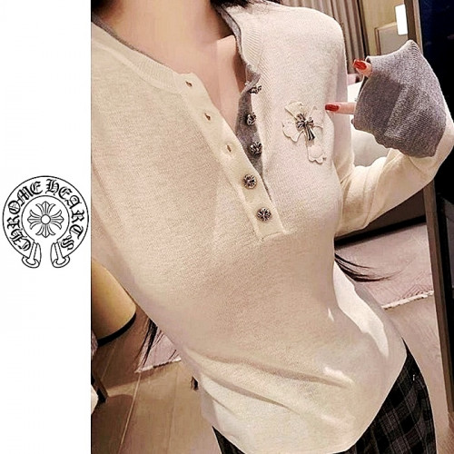Chrome hearts 스틸 패치 배색 롱슬리브