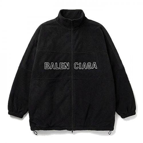 BALENCIAGA 로고라인드 울플리스 자켓