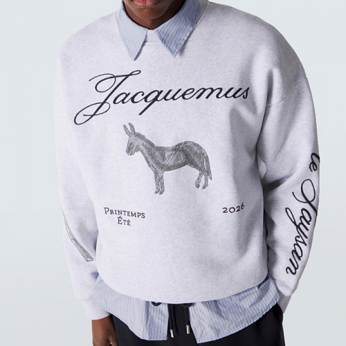 자크뮈스 JACQUEMUS 안느 로고드 스웻셔츠
