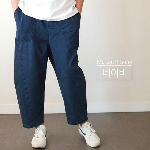MAISON KITSUNE 벌룬핏 크롭팬츠