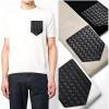 BOTTEGA VENETA 레더포켓 니트반팔