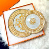 HERMES 모자이크 24 플래티넘 플래터 SET