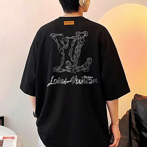 LOUIS VUITTON 실타레 고리 로고 반팔티셔츠