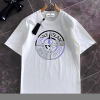 STONE ISLAND 그물 라인 로고 반팔티셔츠