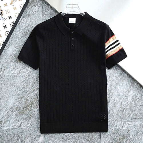BURBERRY 암포인트 펀칭 쿨링 니트 카라티셔츠