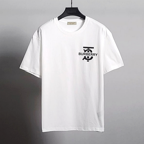 BURBERRY TB 레터링 코튼 반팔티셔츠