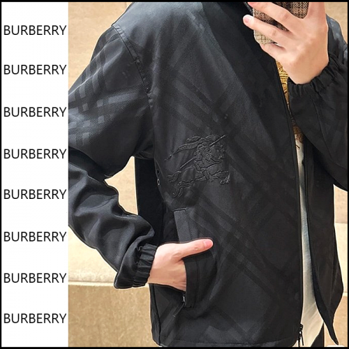 BURBERRY 블랙 컬러체크 자켓