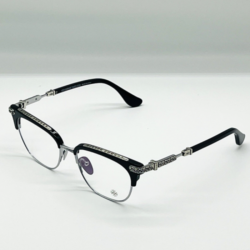 Chrome hearts VERTICAL SMILE II 안경 블랙 - 실버