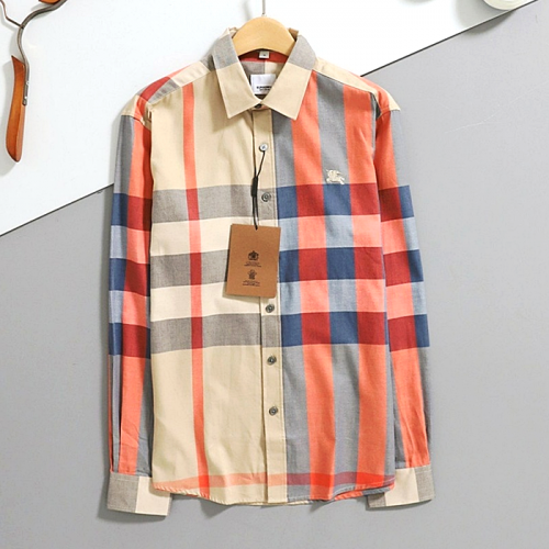 BURBERRY 체크 코튼 셔츠