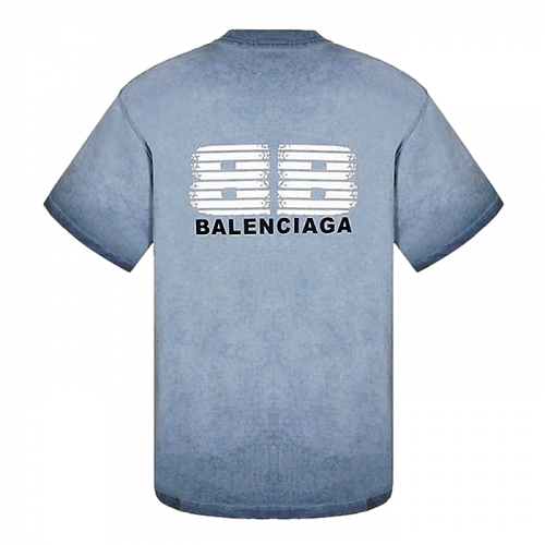 BALENCIAGA 워싱 오버핏 시아 반팔티셔츠