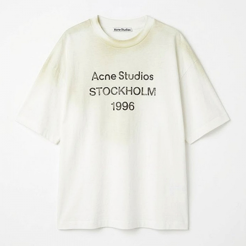 Acne Studios 스템프로고 릴렉스드 티셔츠