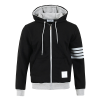 THOM BROWNE 4바 배색 후드집업